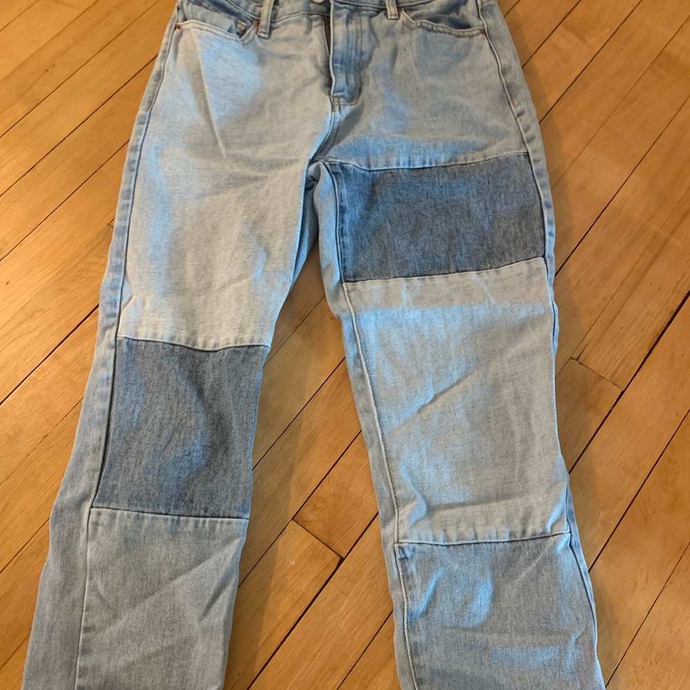 PACSUN PATCHWORK JEANS